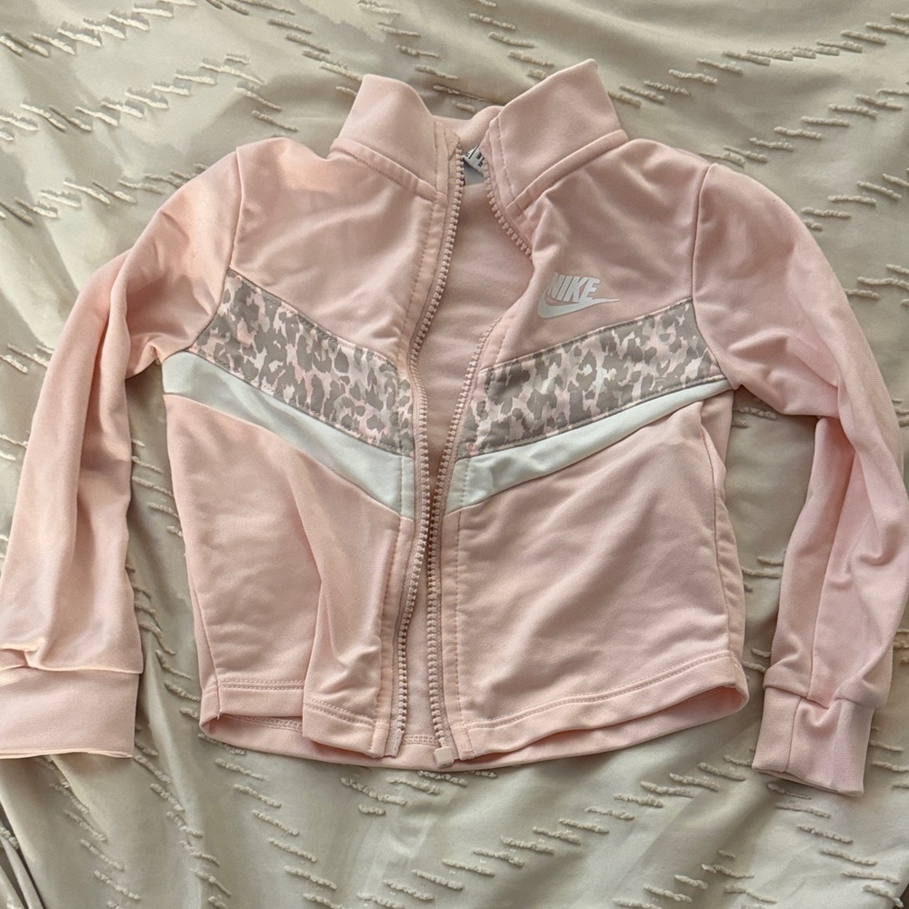 Nike Kids Light Pink Jacket with White Accents
